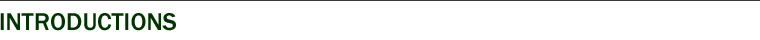 Introductions