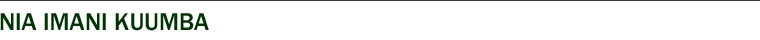 Nia  Imani Kuumba